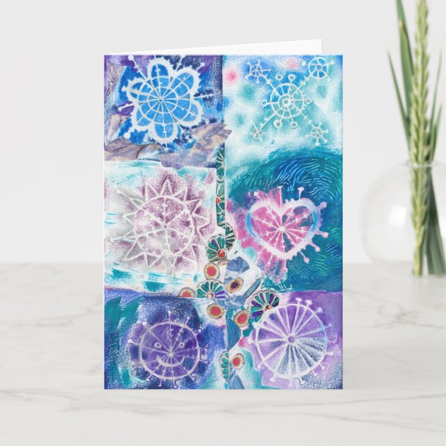 Snowflakes Blank Card (Front)