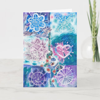 Snowflakes Blank Card