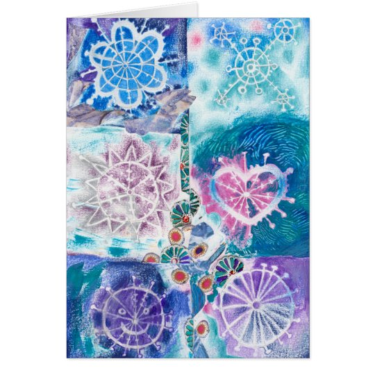 Snowflakes Blank Card