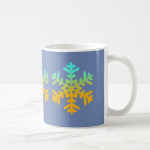 Snowflakes Blue Mug