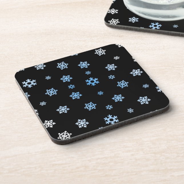 Snowflakes (Blue & White) Coaster (Left Side)
