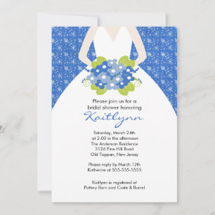 Snowflakes Bride Winter tBridal Shower Invitation