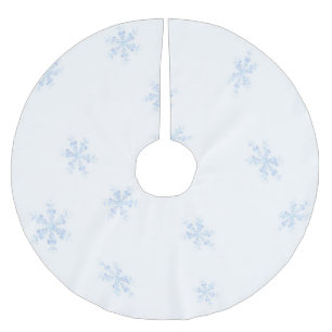 Snowflakes Brushed Polyester Tree Skirt