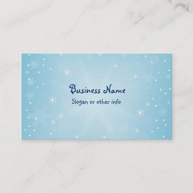 Snowflakes Business Card (Front)