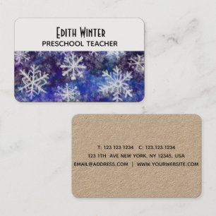 Snowflakes Business Card