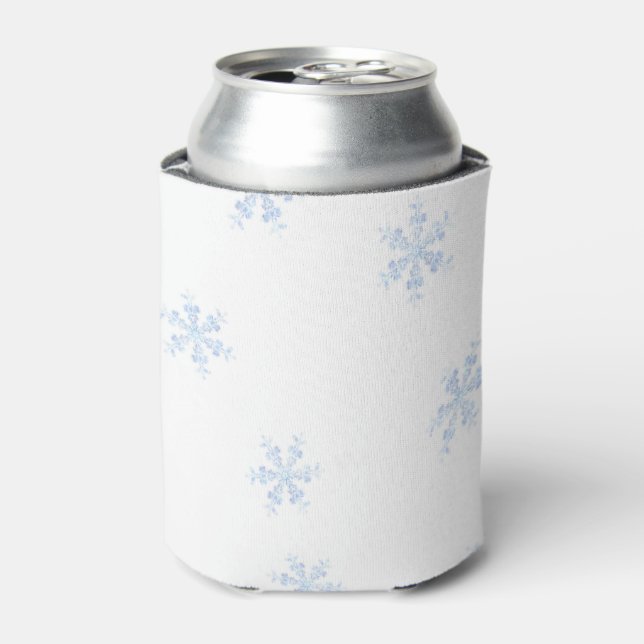 Snowflakes Can Cooler (Can Front)