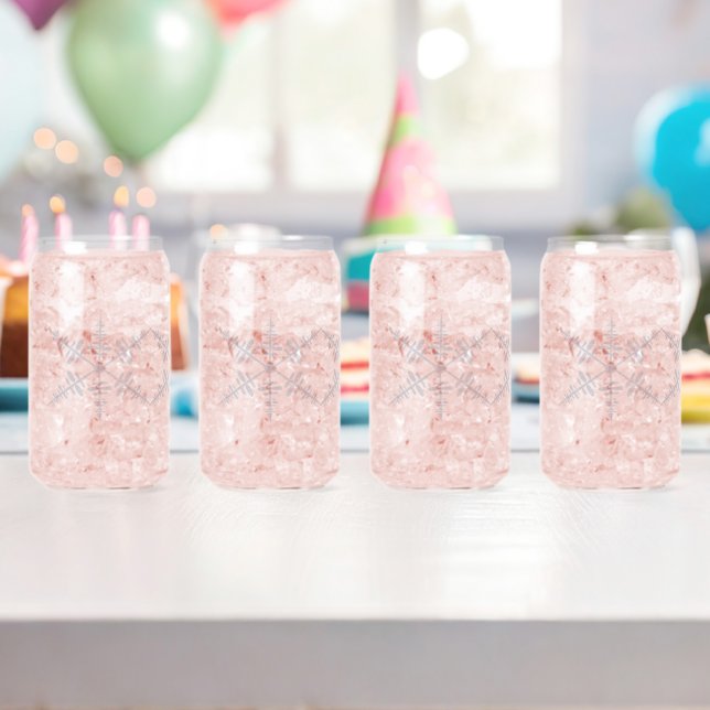 Snowflakes Can Glass (Insitu (Birthday))