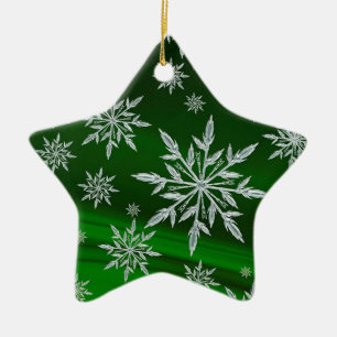 Snowflakes Ceramic Tree Decoration