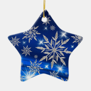 Snowflakes Ceramic Tree Decoration