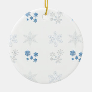 Snowflakes Ceramic Tree Decoration