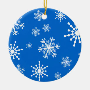 Snowflakes Ceramic Tree Decoration