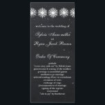 snowflakes chalkboard winter  Wedding program Programme<br><div class="desc">snowflakes chalkboard winter  Wedding program. Matching products also available</div>