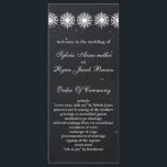 snowflakes chalkboard winter  Wedding program Programme<br><div class="desc">snowflakes chalkboard winter  Wedding program. Matching products also available</div>