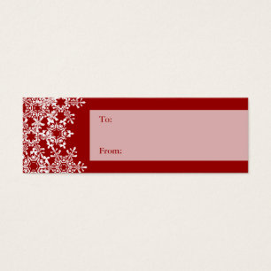 Snowflakes Christmas Gift Tag