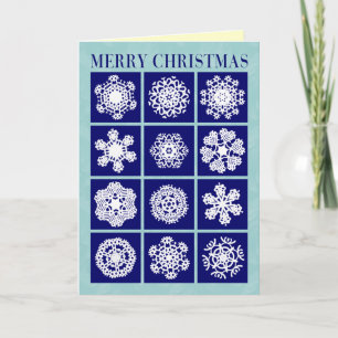 Snowflakes Christmas Holiday Card