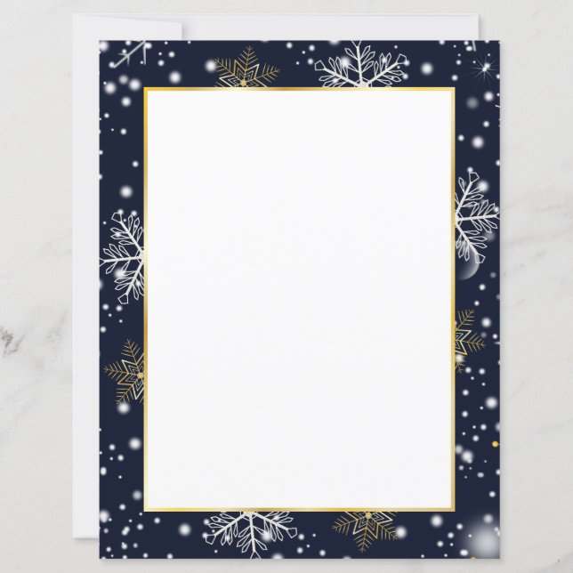 Snowflakes Christmas Paper (Front)
