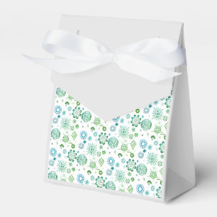 SNOWFLAKES Christmas ribbon favour box