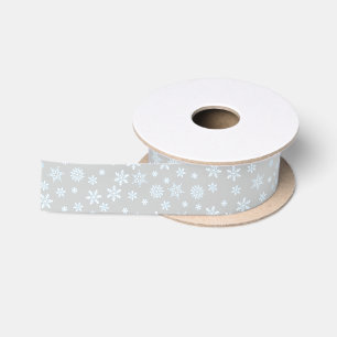 Snowflakes Christmas Satin Ribbon