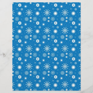 Snowflakes - Christmas scrapbook paper