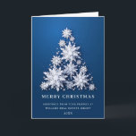 Snowflakes Christmas Tree Corporate Greeting Holiday Card<br><div class="desc">Snowflakes Christmas Tree Corporate Greeting Holiday Card.
 
Surprise and bring joy to your close ones and make the celebration unforgettable.

 For further customisation click "Edit using Design Tool" and use our design tool to modify this template.</div>