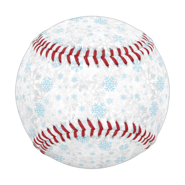 Snowflakes Christmas/winter Baseball (Front)