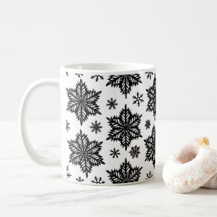 snowflakes coffee mug