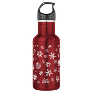 Snowflakes - customise with your favourite colour 532 ml water bottle