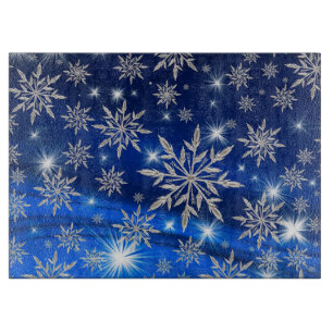 Snowflakes Cutting Board