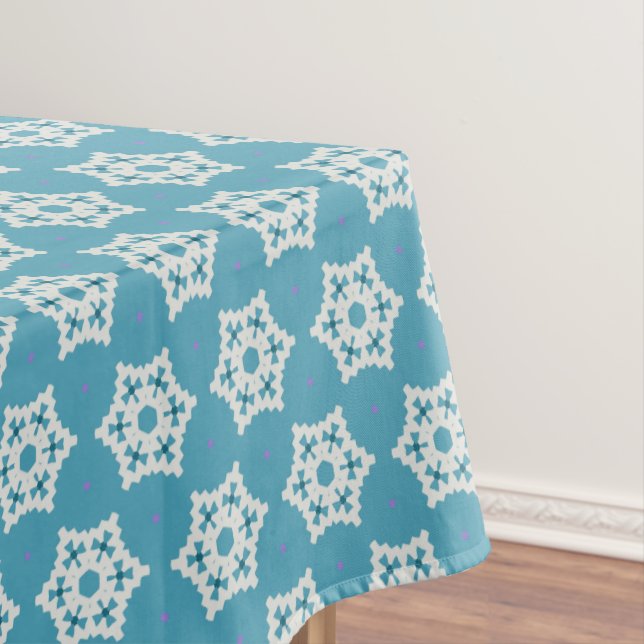 Snowflakes cvpp1 tablecloth (In Situ)