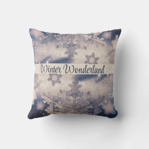 Snowflakes / Edge / Shadow / Winter Wonderland Cushion