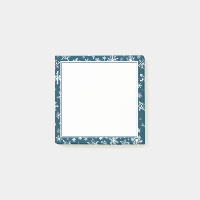 Snowflakes - Elegant Winter Post-it Notes (Front)
