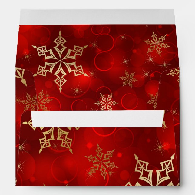 Snowflakes Envelope (Back (Bottom))