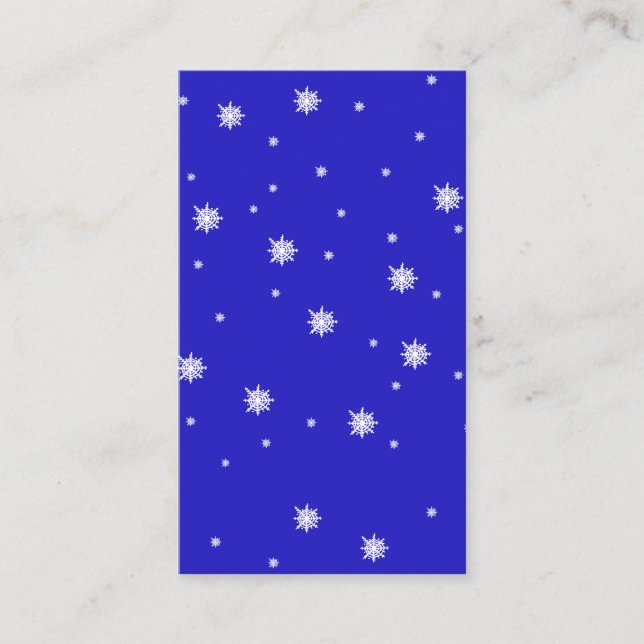 Snowflakes Falling from the Sky Pattern  Enclosure Card (Front)