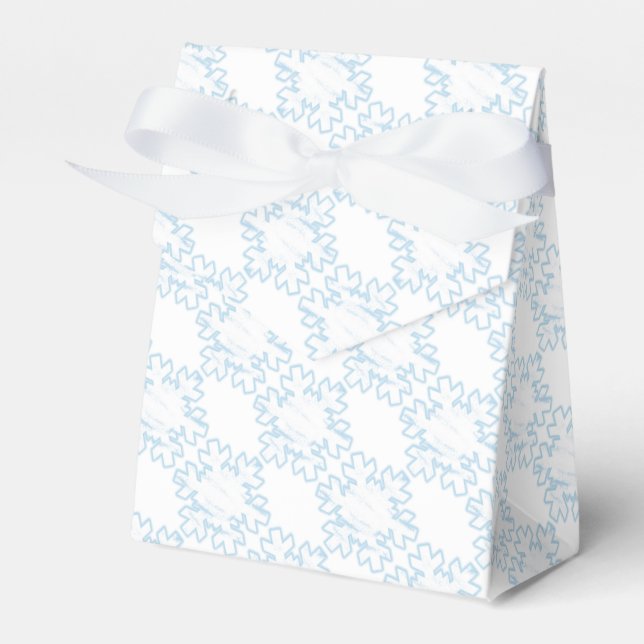Snowflakes Favour Box (Front Side)