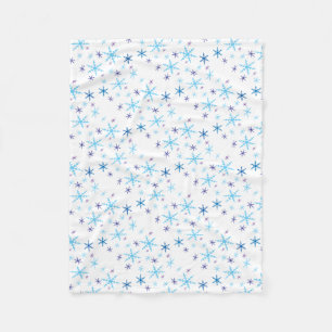 Snowflakes Fleece Blanket