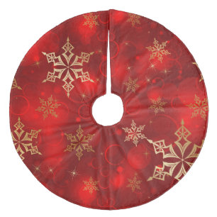 Snowflakes Fleece Tree Skirt