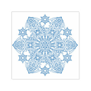 Snowflakes Forever Self Inking Rubber Stamp: Bujo Self-inking Stamp