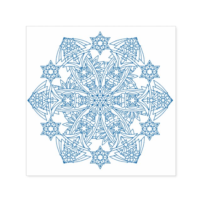 Snowflakes Forever Self Inking Rubber Stamp: Bujo Self-inking Stamp (Design)