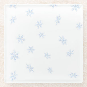 Snowflakes Glass Coaster