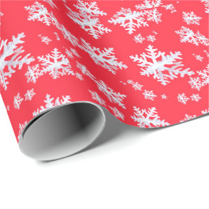 Snowflakes Gloss Wrapping Paper
