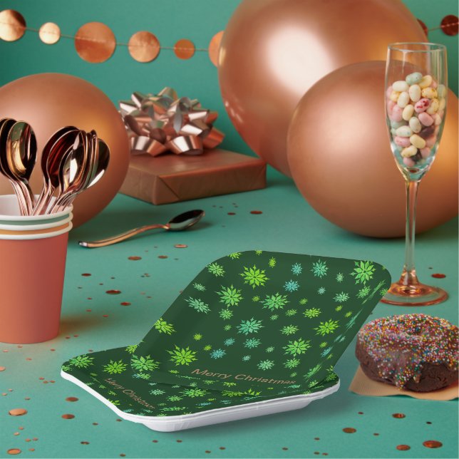 snowflakes,golden snowflakes, dinner plate (Multi)