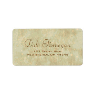 Snowflakes Grunge Holidays Address Labels