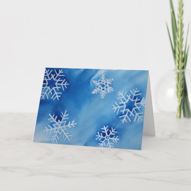 Snowflakes Holiday Card (Front)