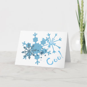 snowflakes holiday card