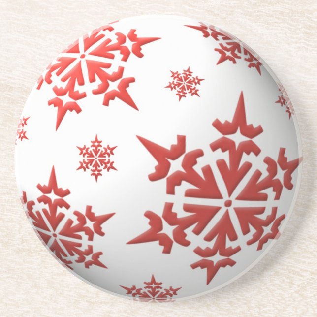 Snowflakes Holiday Coaster (Front)