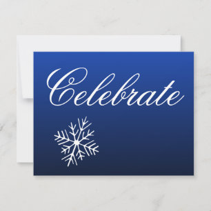 Snowflakes  Holiday Invitations