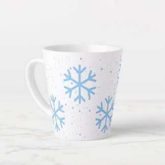 Snowflakes Holiday Latte Mug