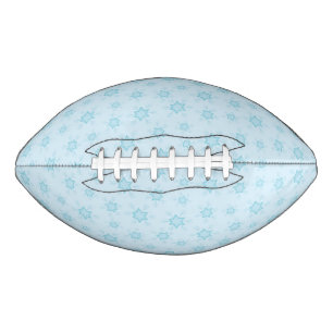 Snowflakes, Ice Blue, Icy Snowflakes, Snow American Football