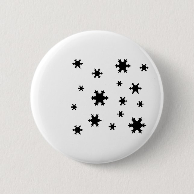 snowflakes icon 6 cm round badge (Front)