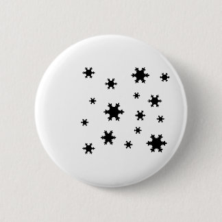 snowflakes icon 6 cm round badge
